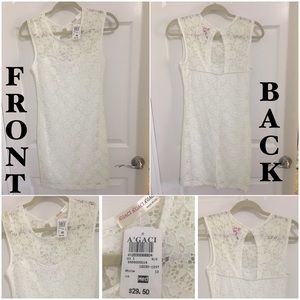 NWT Off White Lace-Like A’Gaci Dress